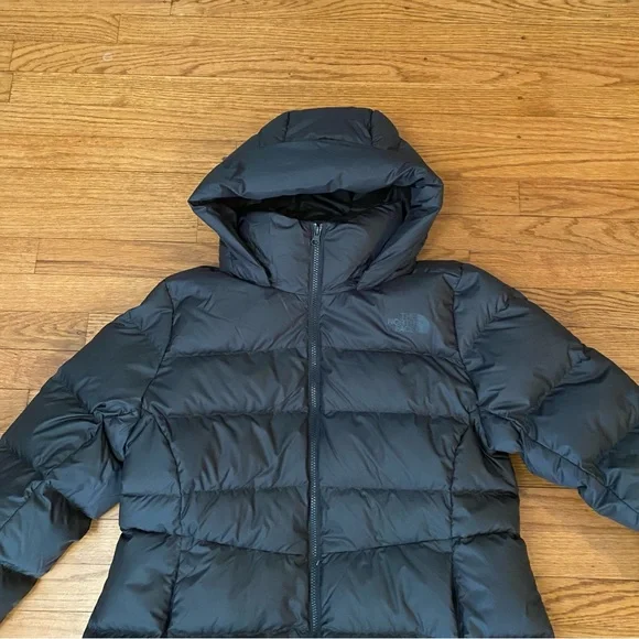 NEW The North Face Down Feather Metropolis Parka - Black - 1X Slim Fit - Picture 8 of 13